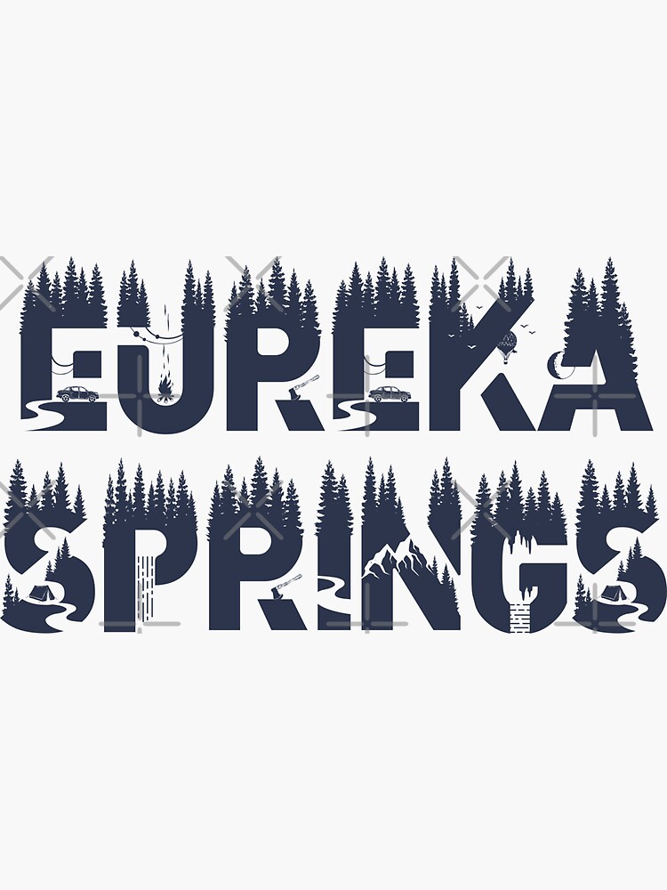 "Eureka Springs, Arkansas" Sticker for Sale by InvestingRoad Redbubble