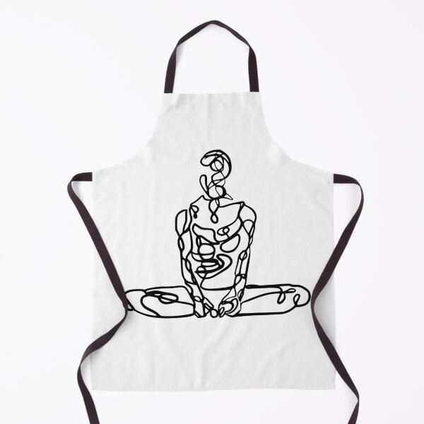 Item preview, Contour Line Yoga-Seated Yoga Butterfly Pose 1  designed and sold by FranksArtWorld.