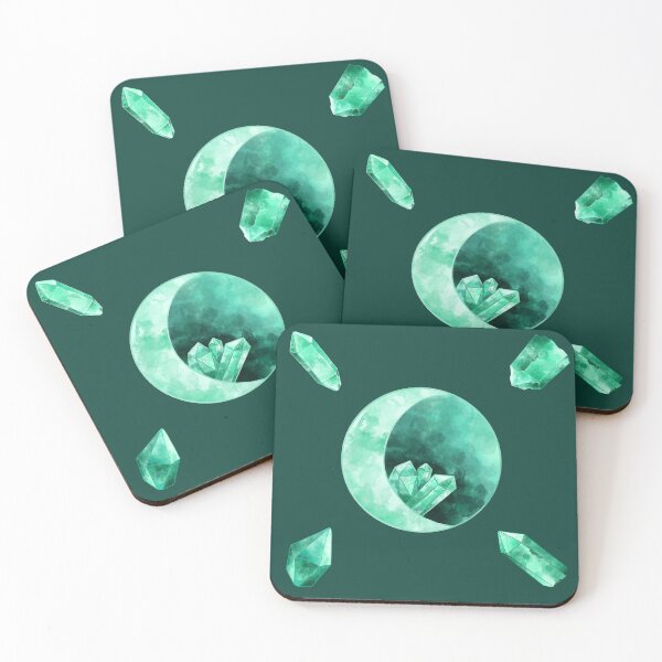 Item preview, Crystal Moon Set in Blue-Green designed and sold by GrousyGirl.