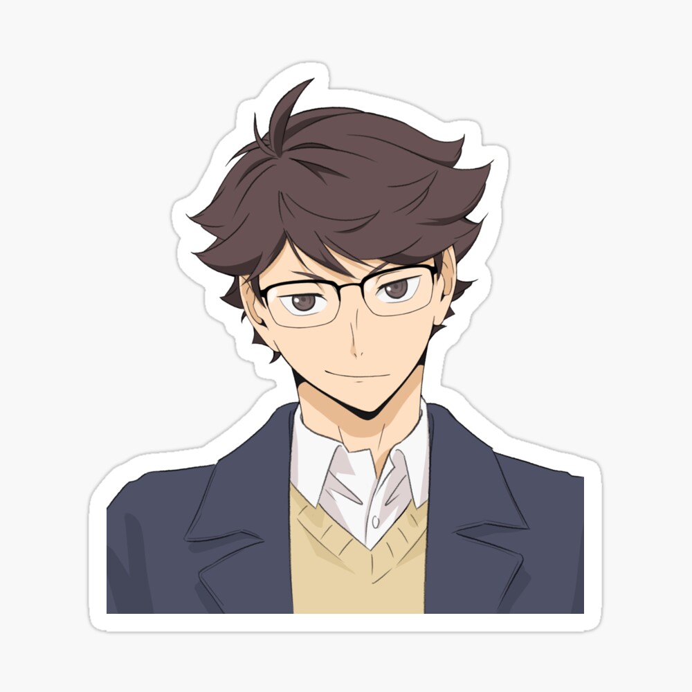 Tōru Oikawa with Glasses | Spiral Notebook