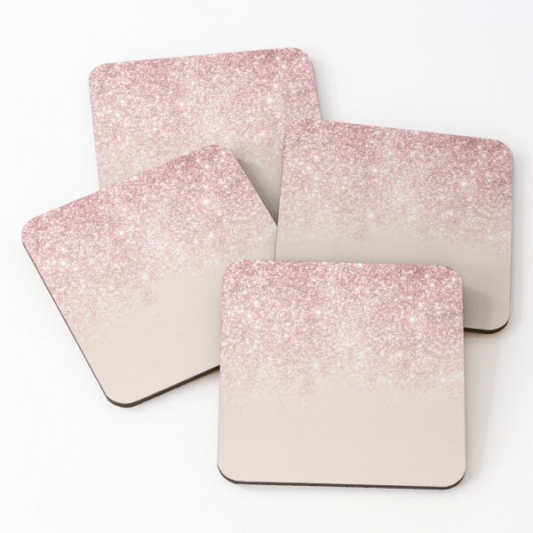 Item preview, Modern rose gold glitter ombre pattern designed and sold by Dear-Ashlin.
