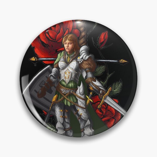 Item preview, Strong Female Knight with Roses designed and sold by Andrew Gaia.