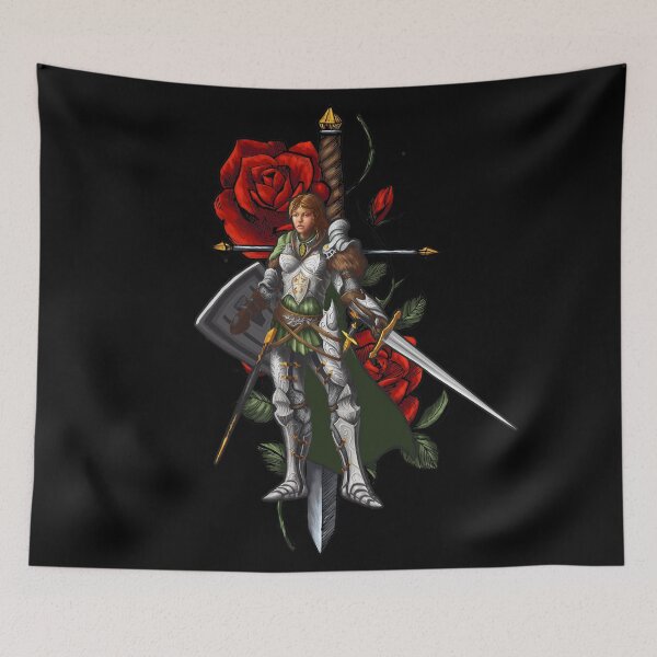 Item preview, Strong Female Knight with Roses designed and sold by Andrew Gaia.