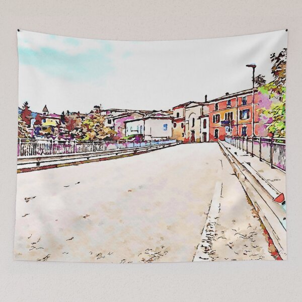 Item preview, Fognano: road and buildings designed and sold by Giuseppe Cocco.
