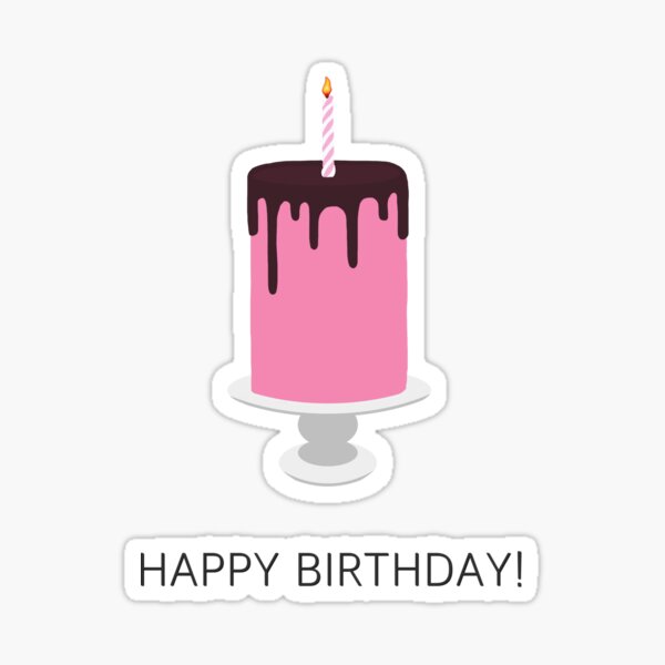 Birthday Cake Candle Stickers For Sale Redbubble