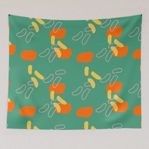 Item preview, Simple green abstract pattern designed and sold by PatternParadise.