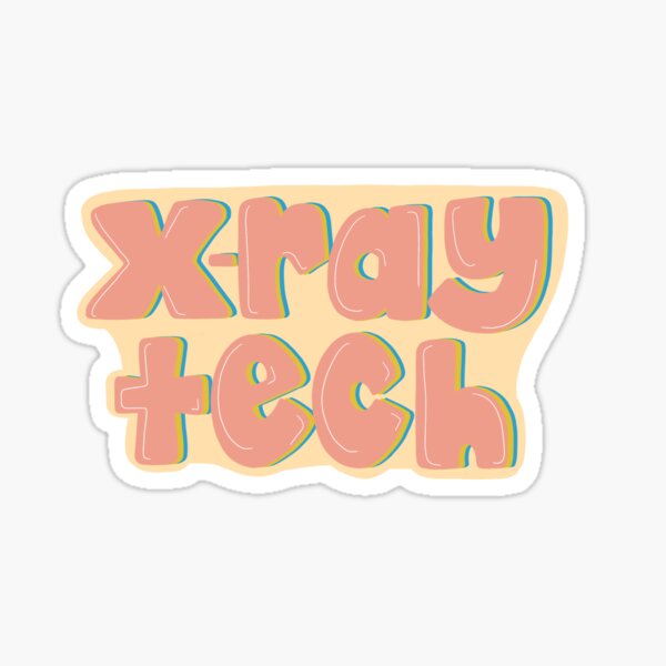 Tecnología de rayos X Pegatina