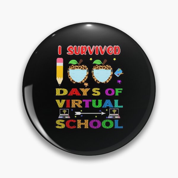 Item preview, I Survived 100th day of virtual school, Virtual Learning online designed and sold by ZAIN JAMAL.