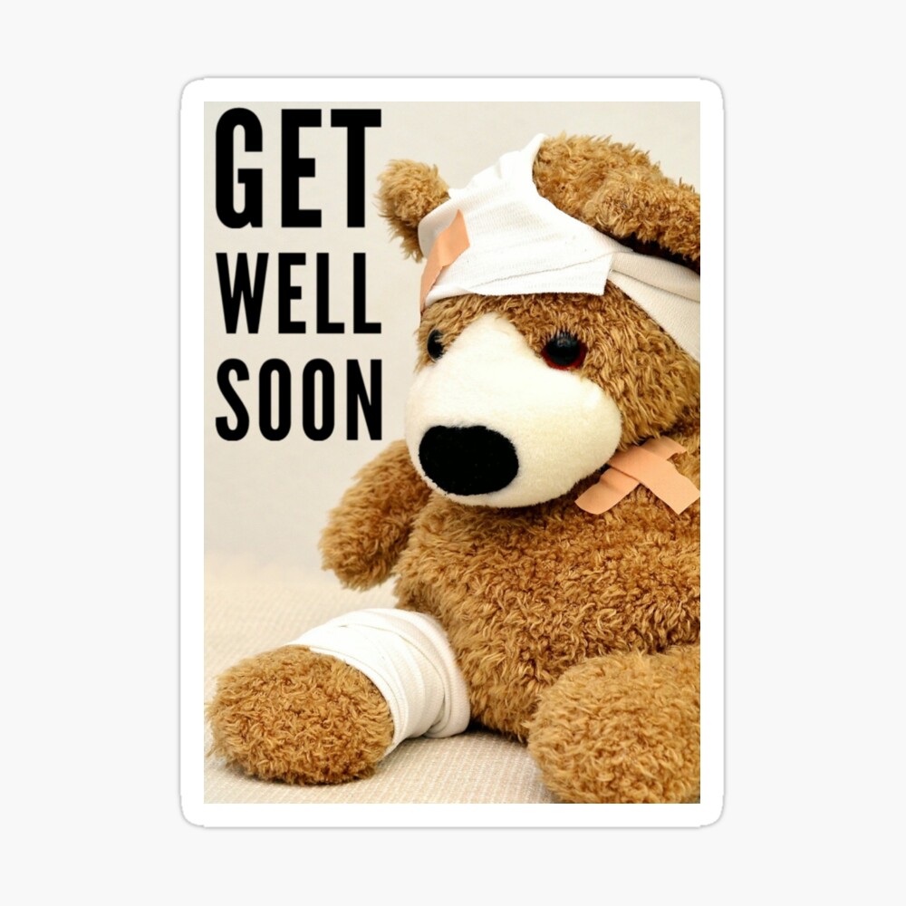 Get Well Teddy Bear | Art Board Print