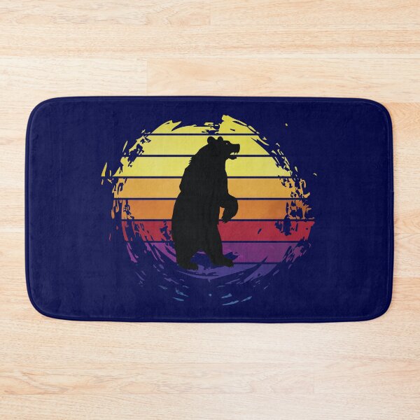 Item preview, Bear animal on retrostyle retro background designed and sold by ChatterFox.