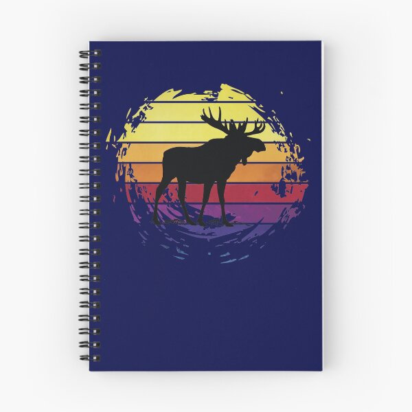 Item preview, Moose elk animal on retrostyle retro background designed and sold by ChatterFox.