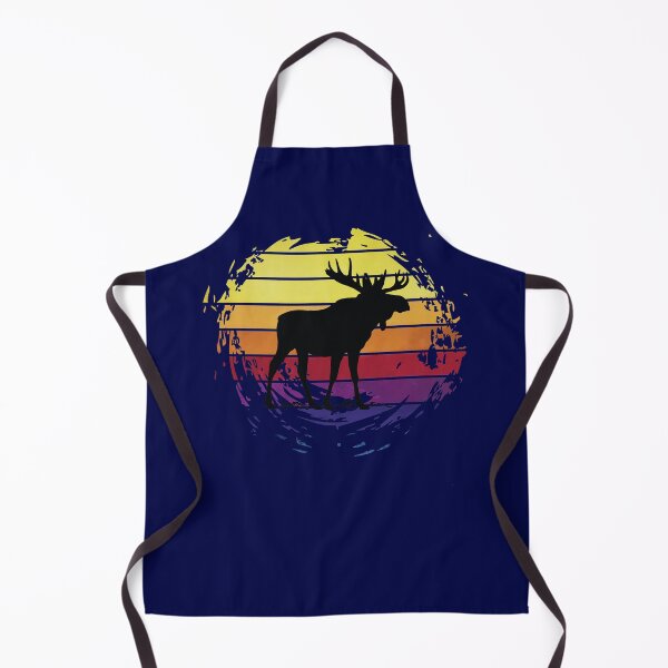 Item preview, Moose elk animal on retrostyle retro background designed and sold by ChatterFox.