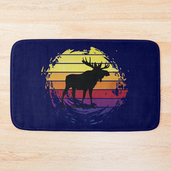 Item preview, Moose elk animal on retrostyle retro background designed and sold by ChatterFox.