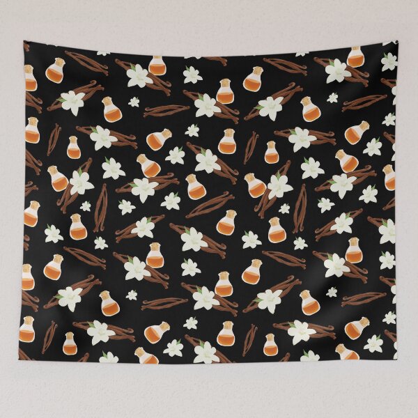 Item preview, Vanilla Extract, Pod, Bean and Flower Pattern designed and sold by onepiconetreat.