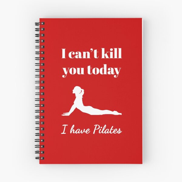 Item preview, I can't kill you today, I have Pilates (White-Red) - designed and sold by Printerially.