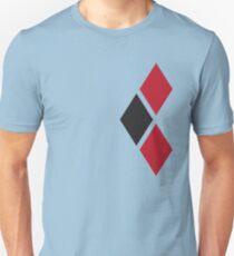 Red and Black Tri-diamonds Unisex T-Shirt