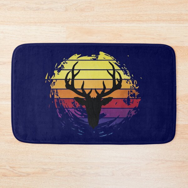 Item preview, Deer head big horns animal on retrostyle retro background designed and sold by ChatterFox.