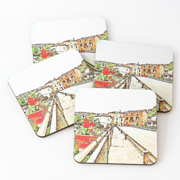 Item preview, Fognano: road with flowerpot designed and sold by Giuseppe Cocco.