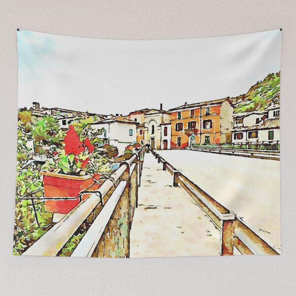 Item preview, Fognano: road with flowerpot designed and sold by Giuseppe Cocco.