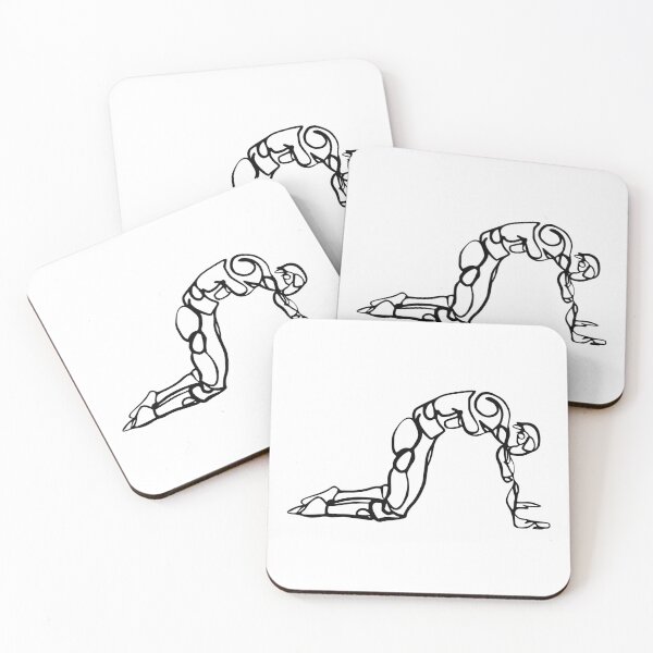 Item preview, Contour Line Yoga-Cat Stretch 1 designed and sold by FranksArtWorld.