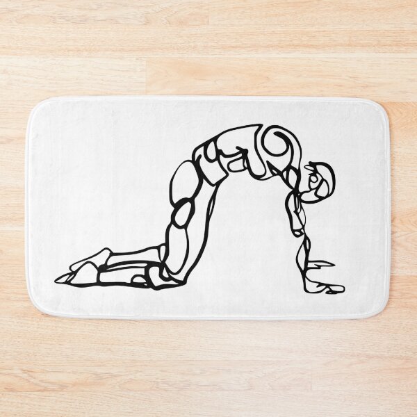 Item preview, Contour Line Yoga-Cat Stretch 1 designed and sold by FranksArtWorld.