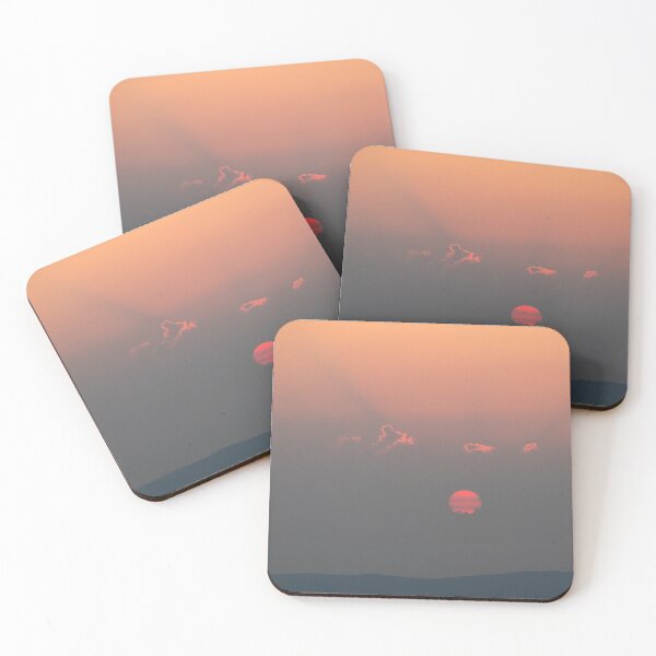 Autumn sunset Coasters (Set of 4)