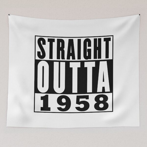 Item preview, Straight Outta 1958 Birthday designed and sold by RandomStuffShop.