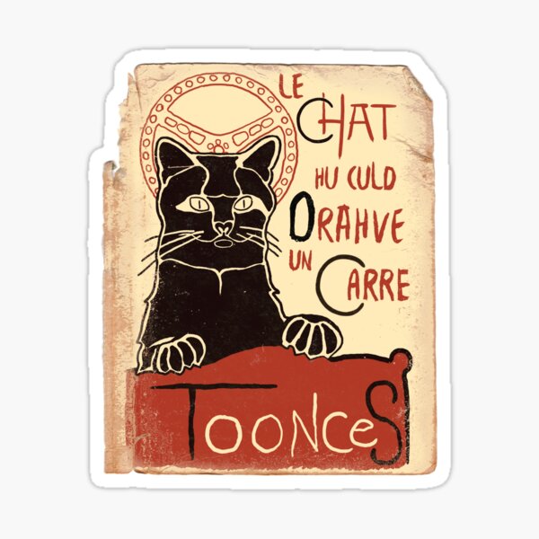 Toonces - Le Chat Noir Sticker