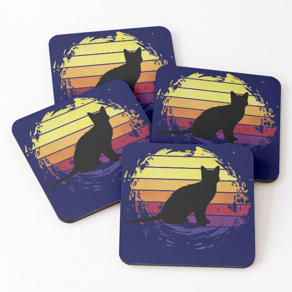 Item preview, Feline cat animal on retrostyle retro background designed and sold by ChatterFox.