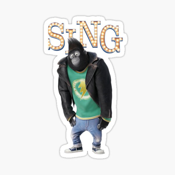 Johnny from "SING" movie Sticker