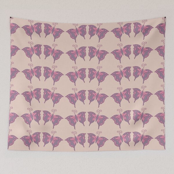 Item preview, Butterfly pattern pink and dark fuchsia designed and sold by aapshop.