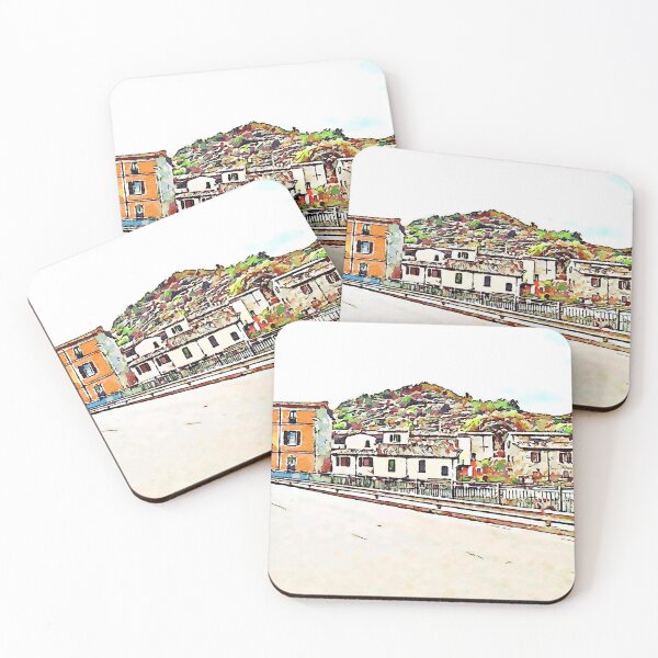 Item preview, Fognano: buildings and road designed and sold by Giuseppe Cocco.