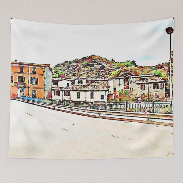 Item preview, Fognano: buildings and road designed and sold by Giuseppe Cocco.