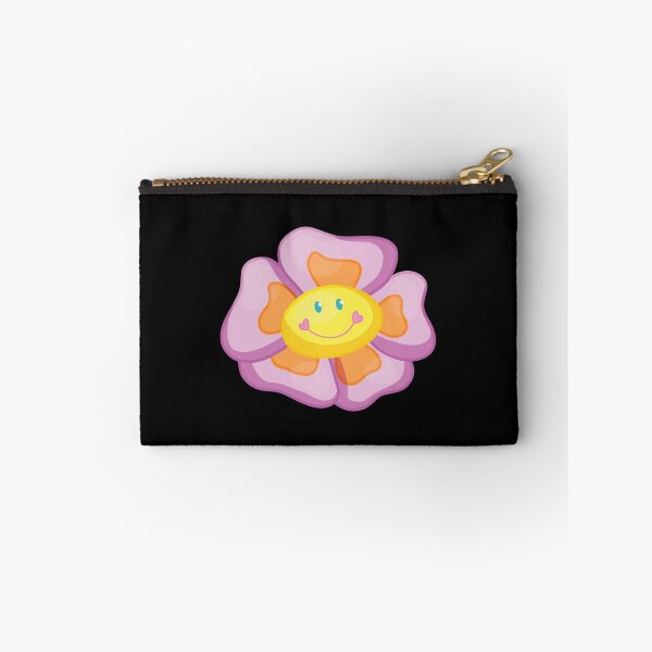 Item preview, smiley flower (black background) designed and sold by ibyrd-7.