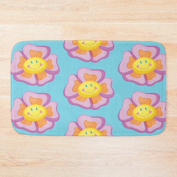 Item preview, smiley flower (blue background) designed and sold by ibyrd-7.