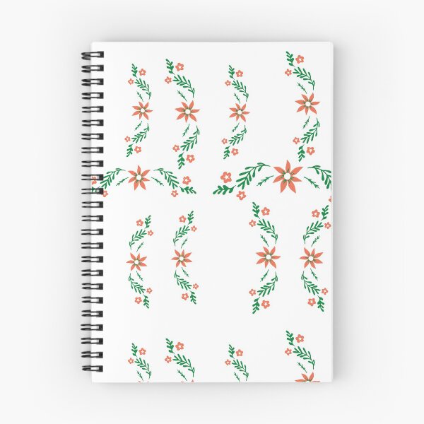 Item preview, Casual red and green floral print designed and sold by teapot-garden.