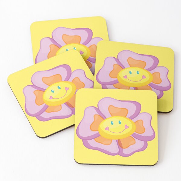 Item preview, smiley flower (yellow background) designed and sold by ibyrd-7.