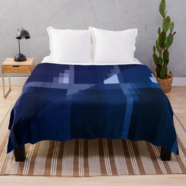 Item preview, Deep blue geometrical abstract polygonal design designed and sold by Thecolorschemer.