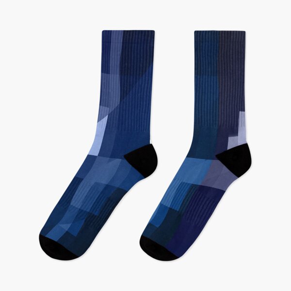 Item preview, Deep blue geometrical abstract polygonal design  designed and sold by Thecolorschemer.