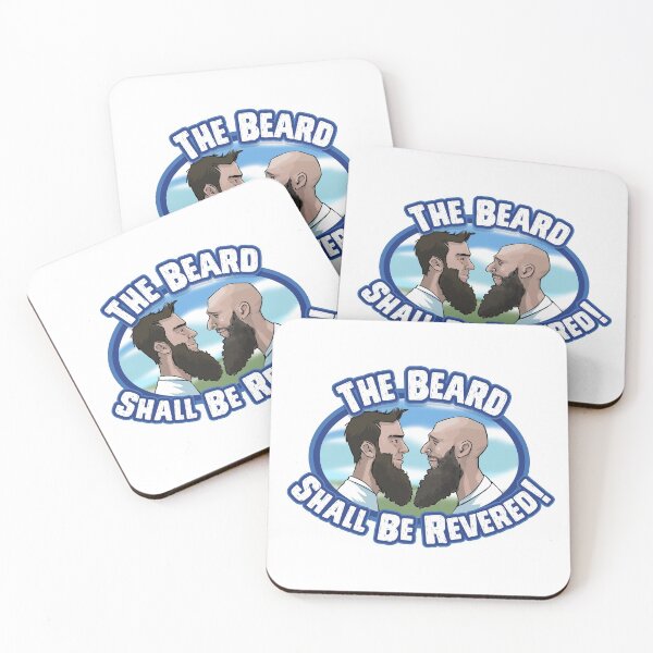 Beard Revered Coasters (Set of 4)