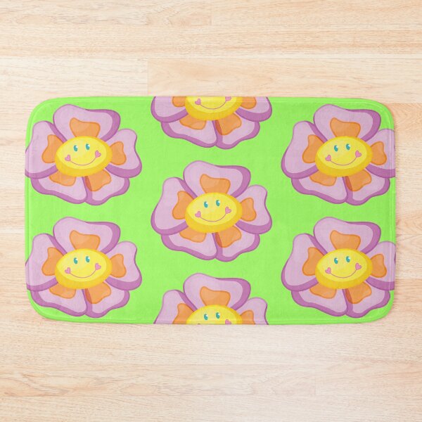 Item preview, smiley flower (green background) designed and sold by ibyrd-7.