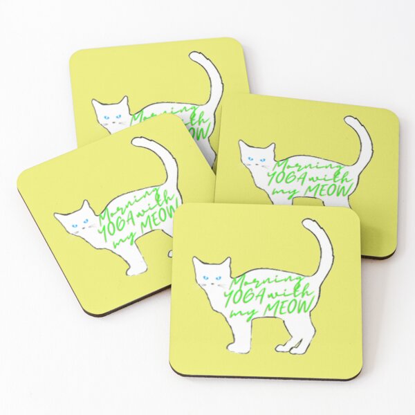Item preview, Morning Yoga with my Meow  designed and sold by lotusbud.