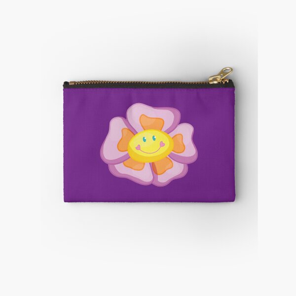 Item preview, smiley flower (purple background) designed and sold by ibyrd-7.