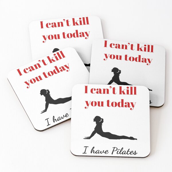 Item preview, I can't kill you today, I have Pilates (Red&Black) - designed and sold by Printerially.