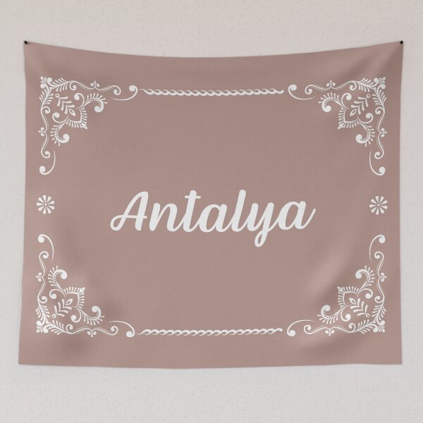 Aperçu de l'œuvre Antalya - Monogram Boho Style (Pastel Pink) créée et vendue par CityCollection.