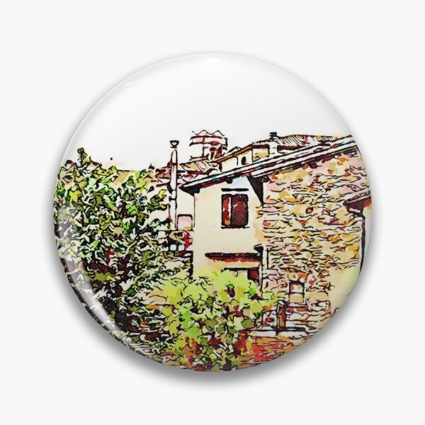 Item preview, Fognano: buildings and trees designed and sold by Giuseppe Cocco.
