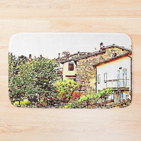 Item preview, Fognano: buildings and trees designed and sold by Giuseppe Cocco.