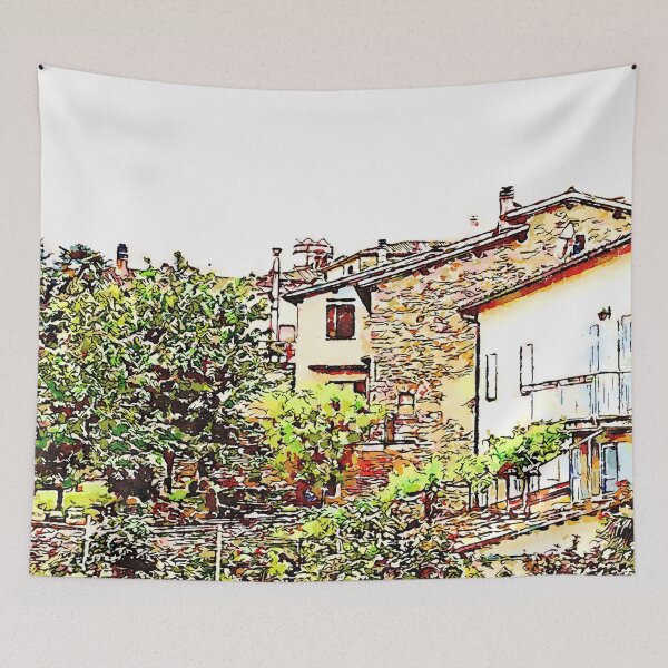 Item preview, Fognano: buildings and trees designed and sold by Giuseppe Cocco.