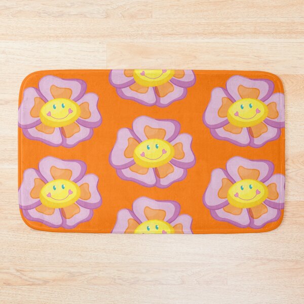 Item preview, smiley flower (orange background) designed and sold by ibyrd-7.