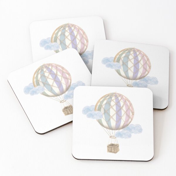 Item preview, Hot Air Balloon, Vintage Rainbow designed and sold by Monnolife.
